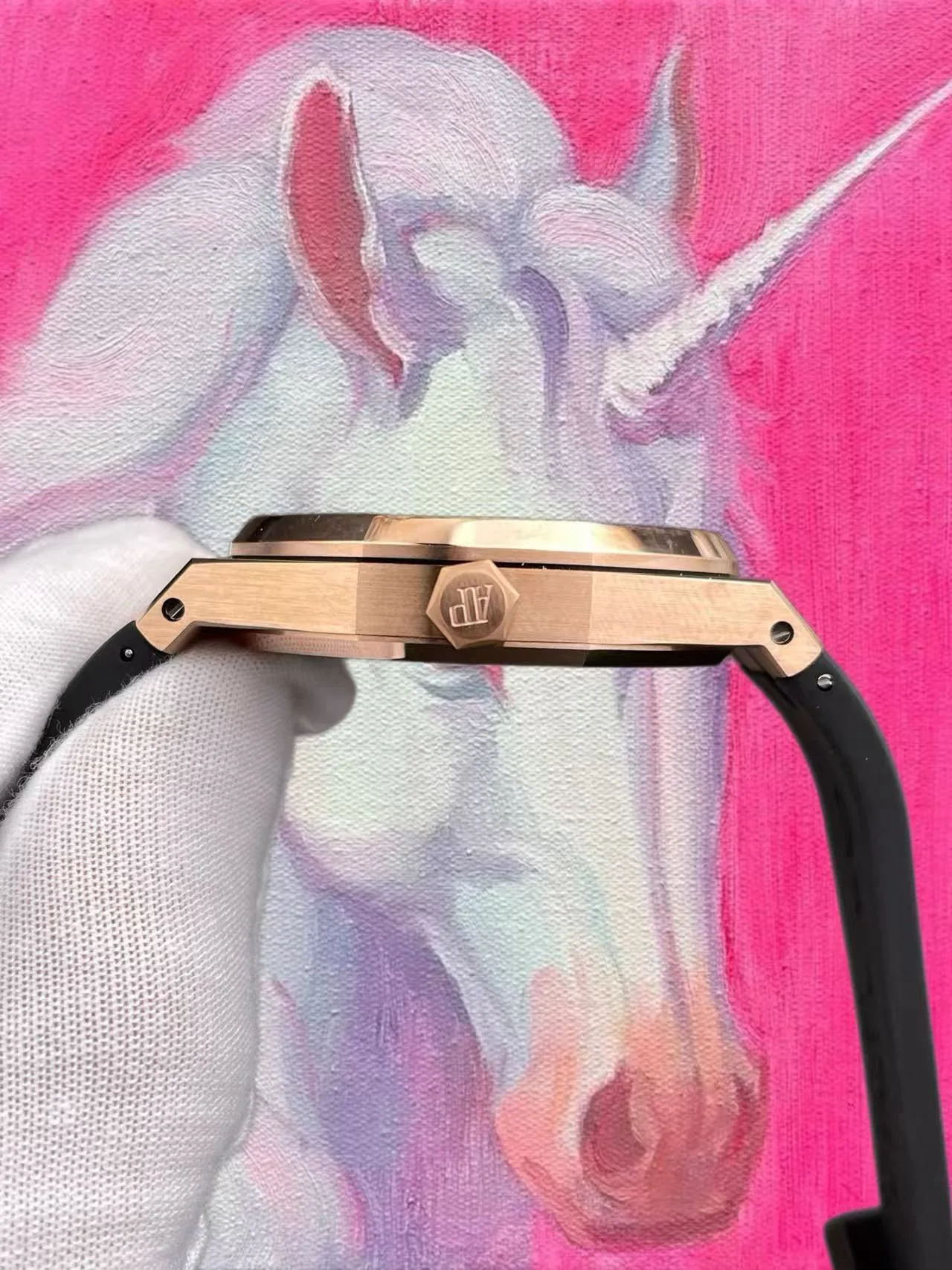 IP廠 愛彼 皇家橡樹 15500 玫瑰金黑盤 41mm 4302機芯
