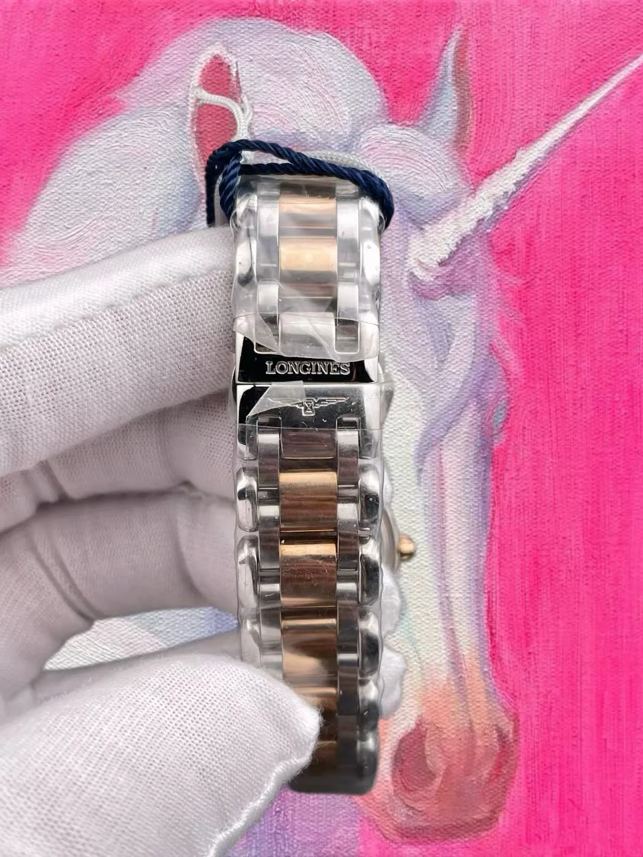 KY廠 浪琴 心月 PrimaLuna 間金貝母 26.5mm 石英