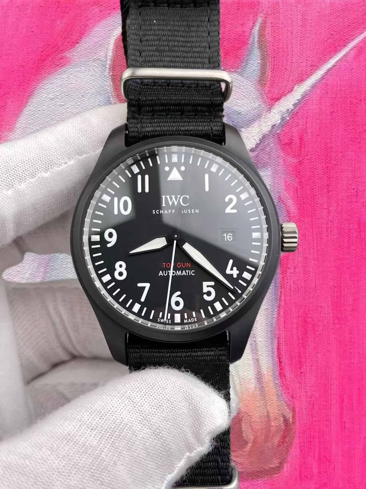 M+廠 IWC萬國 飛行員 TOP GUN 海軍空戰 黑陶 41mm 9015機芯