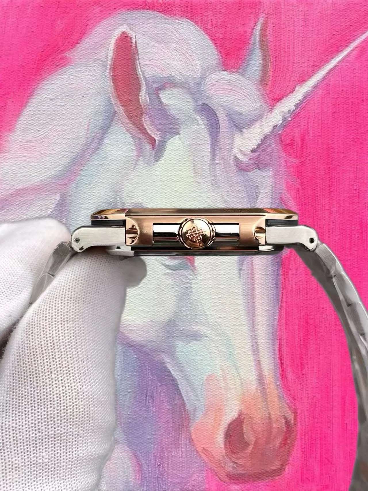 PDF廠 百達翡麗 小電視 5821 間玫金藍盤 45mm 9015機芯