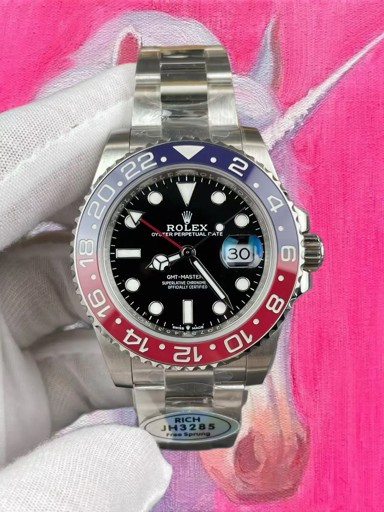 RICH廠 勞力士 格林尼治型II 可樂圈 126710BLRO 藍紅圈 兩地時 GMT 40mm
